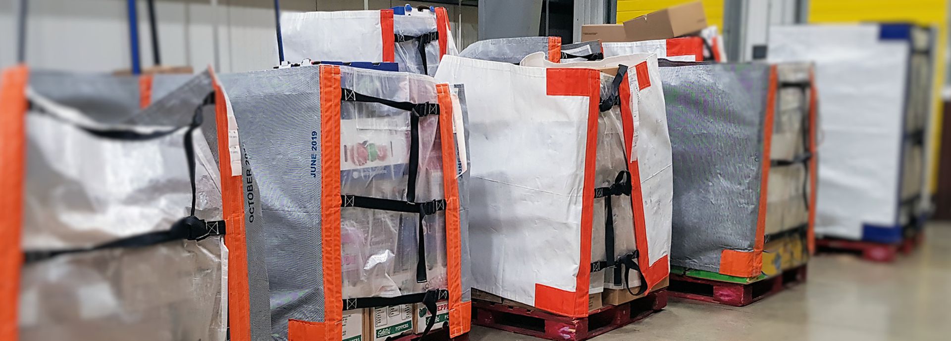 Reusable Pallet Wrapper Slide